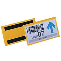 Tasca per identificazione magnetica Durable 100 x 38 mm giallo