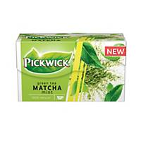 Čaj zelený Pickwick, máta a matcha, 20 sáčků, á 1,5 g