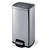 Stainless Steel Touch Free With Step On Waste Bin 25L