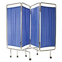 Code Red Medical Screen W/Curtains Blue
