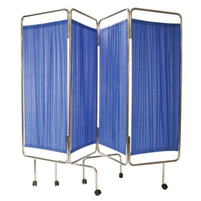 Code Red Medical Screen W/Curtains Blue