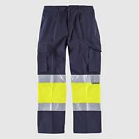 Pantalón de alta visibilidad Workteam C4019 - amarillo/azul - talla 52