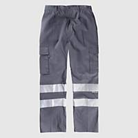 Pantalón multibolsillo alta visibilidad Workteam B1447 - gris - talla 50