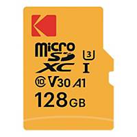 Scheda di memoria micro SDXC Kodak Ultra classe 10 U3 -V30 con adattatore 128 GB