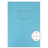 Silvine A4+ Tough Shell Exercise Book - 10mm Squares 80 Pages Blue - Box of 50