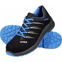 uvex 2 trend 69378 Safety Shoes, S1P SRC ESD, Size 43, Black