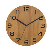 Wall clock Unilux palma, 30 cm, 100 natural bamboo dial