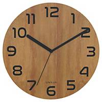 Nástenné hodiny Unilux Palma, priemer 30 cm, bambus