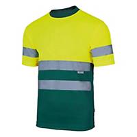 Camisola técnica bicolor Velilla 305506 - amarelo/verde - tamanho S