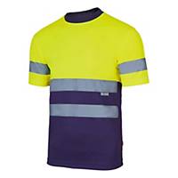 Camiseta técnica bicolor Velilla 305506 - amarillo/azul marino- talla 3XL