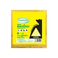 CHAMPION Recycle Waste Bag 30X40 inches Yellow Pack of 10