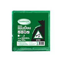 CHAMPION Wet Garbage Waste Bag 30X40 inches Green Pack of 10
