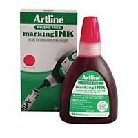 Artline Permanent Marker Refill Ink 60ML Red