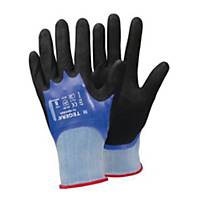 Tegera 737 precision gloves, nitrile coated, blue, size 7, per 12 pairs