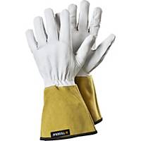 Tegera 126A welding gloves, white/yellow, size 7, per 12 pairs