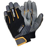 Tegera PRO 9180 anti-vibratiehandschoenen, zwart/grijs/geel, maat 7, per 6 paar