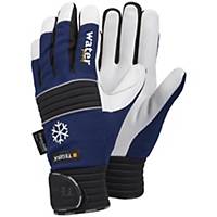 Tegera 297 koudebestendige handschoenen, blauw/zwart/wit, maat 8, per 6 paar