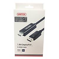 UNITEK สายแปลงสัญญาณ รุ่น Y5118CA ชนิด DISPLAY PORT TO HDMI 1.8ม.