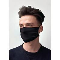Wielorazowa maska higieniczna SILVER PROTECT, czarna, opakowanie 3 sztuki