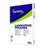 Lyreco Laminating Pouch A4 2x100MIC 216x303 - Box of 100