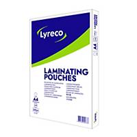 Lyreco Laminating Pouch A4 2x80MIC 216x303 - Box of 100
