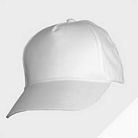 Gorra ajustable de 5 paneles Mukua - blanca - talla única