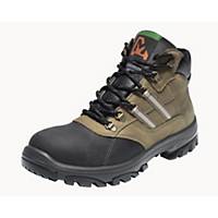 Emma Nestor high S3 safety shoes, SRC, black/brown, size W-42, per pair