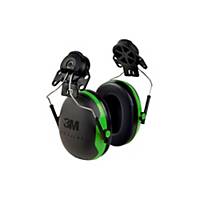 Casque antibruit 3M Peltor™ X1 pour casque, SNR 27 dB, noir/vert
