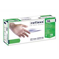 Guanti monouso Reflexx R36 vinile trasparente tg XL - conf. 100
