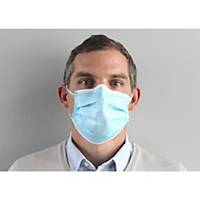 Masque chirurgical 3 plis type II - bleu - boîte de 50
