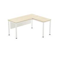 WORKSCAPE โต๊ะผู้บริหารไม้ขาเหล็ก 6R2-16616 FORM6 160X60X160X50X75ซม.เมเปิ้ล/ขาว