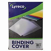 Lyreco 0.2MM Binding Cover A4 Transparent - Pack of 100