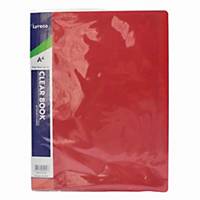 Lyreco A4 Non Refillable Clear Holder 20 Pockets - Red