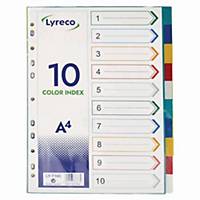 Lyreco A4 PP Divider 10 Colours