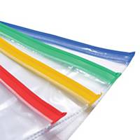 Usign PVC Zipper Bag A5 Assorted Zip Colours