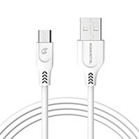  SOMOSTEL USB 2.1A CHARGING AND DATA CABLE WHITE COLOR-MICRO USB