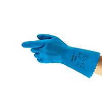 Ansell AlphaTec® 87-029 latex handschoenen, blauw, maat 8, 120 paar