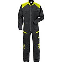 Fristads Fusion 8555 overall, black/fluo yellow, size 2XL