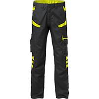 FRISTADS 2552 TROUSERS BLK/HV YELLOW 48