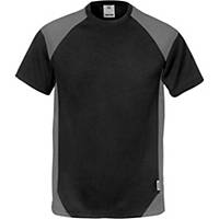 Fristads Dynamic 7046 T-shirt, black/grey, size S, per piece