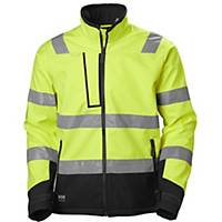 Helly Hansen Alna 2.0 369 hi-vis softshell jacket, yellow and black, size M