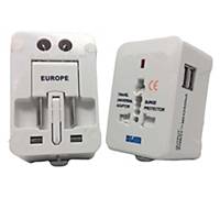 Sum Travel Adapter With 2 USB Port Changer