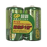 GP Greencell Extra Heavy Duty Batteries C - Pack of 2