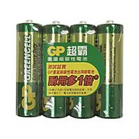 GP Greencell Extra Heavy Duty Batteries AA - Pack of 4