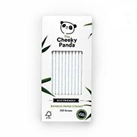 Cheeky Panda Bamboo Straws White - Pack of 250