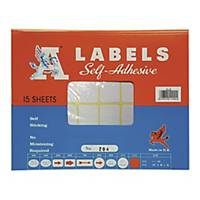 A LABELS 204 25 x 76mm - Pack of 240