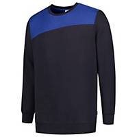 Tricorp bi-color naden 302013 sweater, long sleeves, navy/royal blue, size M