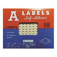 A LABELS 600 Red Arrow Label - Pack of 2940