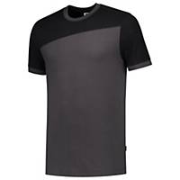Tricorp Bicolor naden 102006 t-shirt, antraciet/zwart, maat XS, per stuk