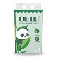 OULU Bamboo 3-ply Soft Pack Tissue - Pack of 4